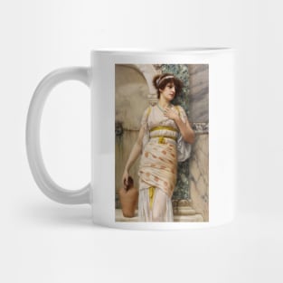 At the Fountain by John William Godward Mug